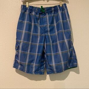Cherokee Men Swim Shorts 16-18 XL STRIPED BLUE SWIMTRUNKS ELASTIC